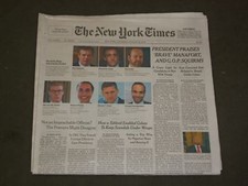 2018 AUGUST 23 NEW YORK TIMES - TRUMP PRAISES 'BRAVE' MANAFORT - GOP SQUIRMS