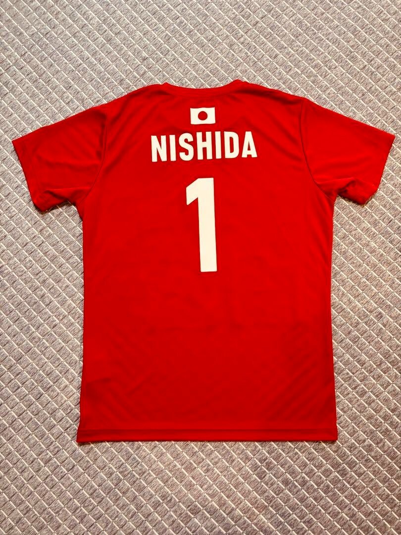 ネーションズリーグ Tシャツ NISHIDA 1 Yuji Nishida 2024 volleyball men's Japan national team