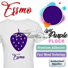 Light Purple Flock Heat Transfer Vinyl HTV T-Shirt 20" Iron On Heat Press DF12
