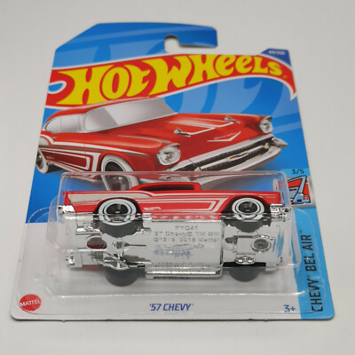 2022 Hot Wheels 1957 Chevy Bel Air (Orange) | eBay