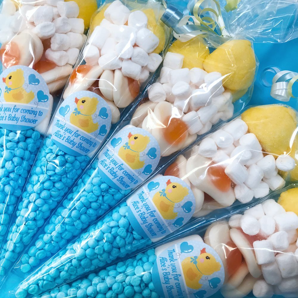 Baby shower sweet cones boy 2025
