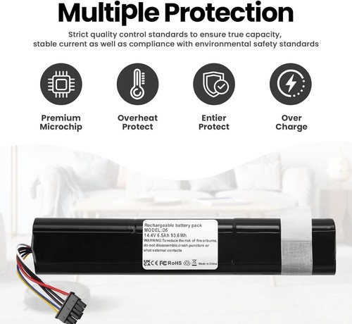 ANTIEE 6500mAh Batteria per Neato Robotics D3 D4 D5 D6 D7 D3+ D301 D303 D5+ D502 - Foto 5 di 7