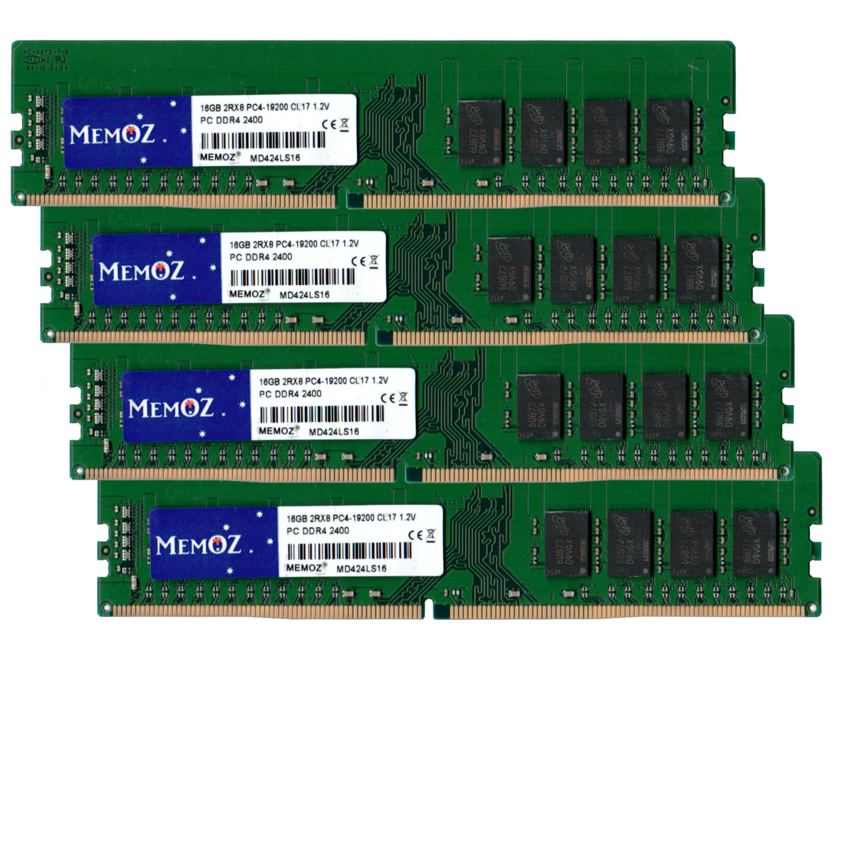 Dimm Types 4x16GB 64GB DDR4 2400 MHz PC4 19200 Desktop