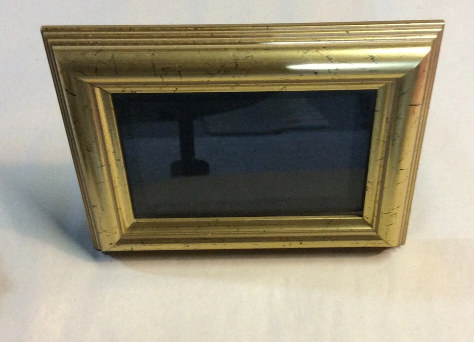 Vintage Plastic Picture Frame 4” X 6” Gold Color - Image 2 of 4