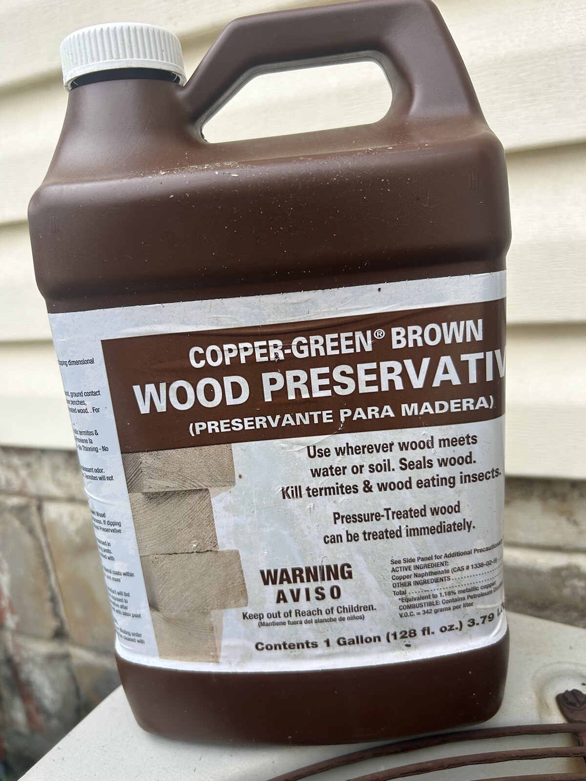 CopperGreen Brown Wood Preservative 1 Gallon New / Sealed eBay