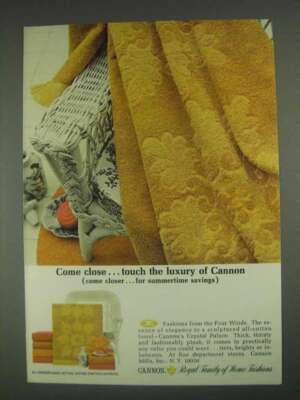 1967 Cannon Crystal Palce Towels Ad - Come Close