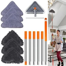 98 Inch Wall Cleaner Mop with Long Handle - Baseboard Cleaner Tool Duste