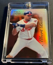 1996 ALBERT BELLE SELECT CERTIFIED MIRROR RED #22 INDIANS 90 MADE  (245)