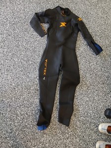 XTERRA Vortex 4 Men's Wetsuit Medium Size Black Full Body Swim Suit **CUSTOM**