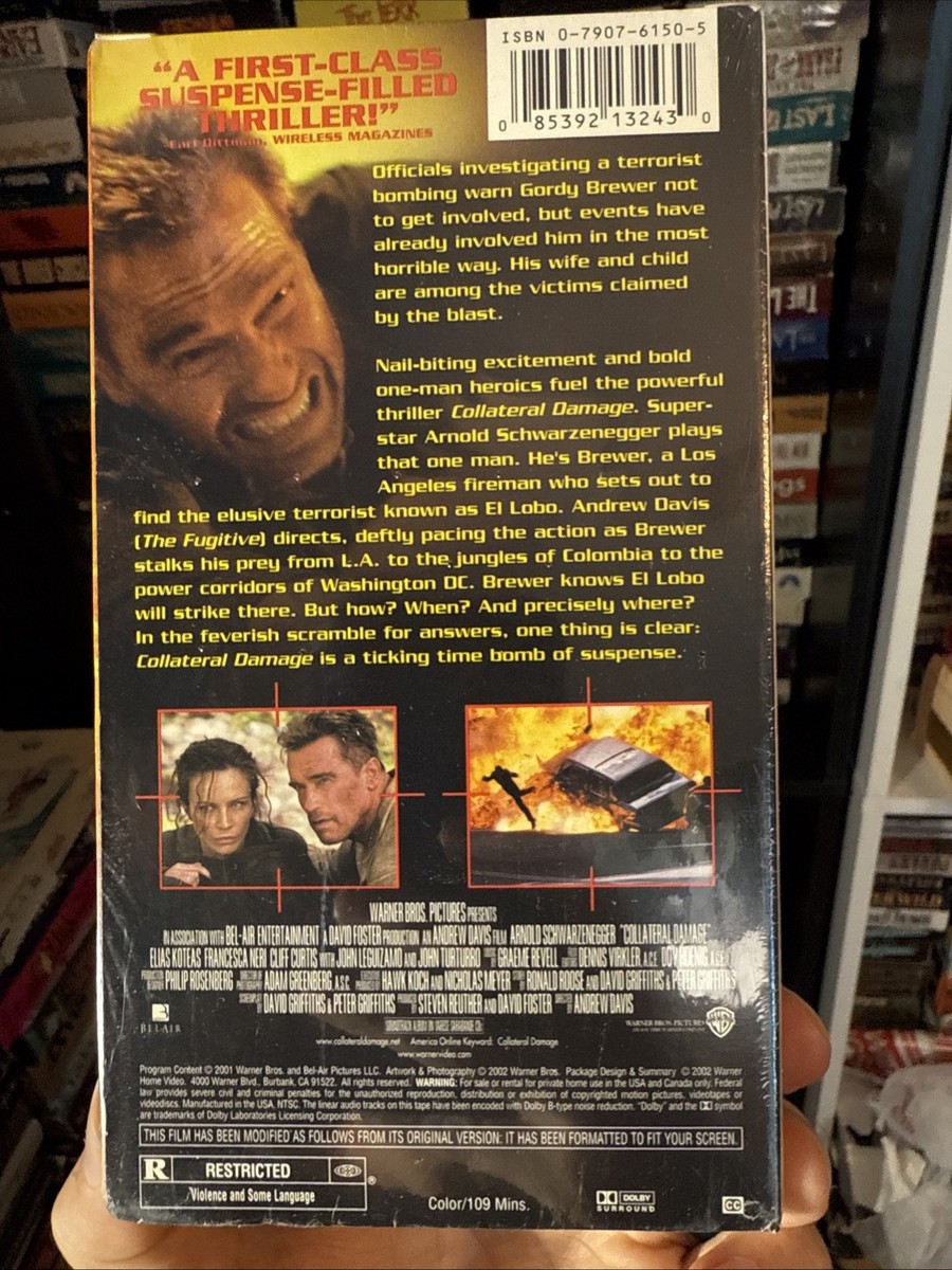 Collateral Damage 2002 VHS Original Release Version Factory Sealed