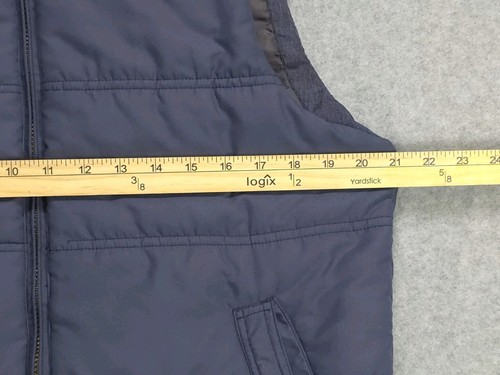 Weatherproof Vintage Vest Medium Blue Insulated Zip Up Puffer Lined - Picture 11 of 14