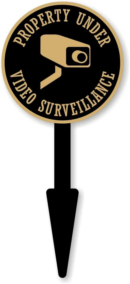 Video Surveillance Yard Sign - Rustproof Aluminum - Image 3 of 4