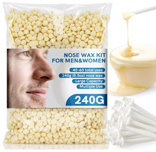 Nose Wax Kit Hair Removal Set - Ear  Nose Hair Wax Kit for Men and Women,240G