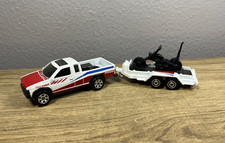 Matchbox - Remolque Nissan 95 de carrocería dura para camión y motocicleta - escala 1/64 diecast
