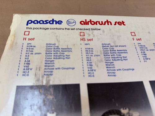 NOS Kit Aerografo Vintage Paasche Tipo H - Completo di scatola - SPEDIZIONE GRATUITA - Foto 13 di 14