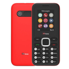 TTfone TT150 Big Button Mobile Phone Elderly Easy Use free SIM Red
