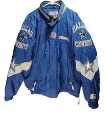 Dallas Cowboys Vintage Starter Pro Line Jacket Size Large Quilted Lining Read