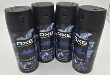 Lot of 4 AXE Fine Fragrance Collection Premium Body  Spray Blue Lavender  4 oz