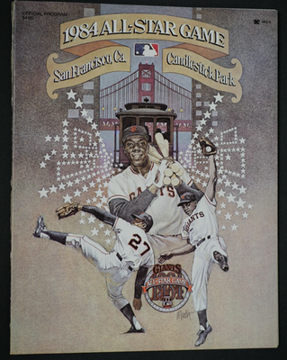 1984 MLB ALL STAR GAME OFFICIAL PROGRAM - CANDLESTICK PARK SAN