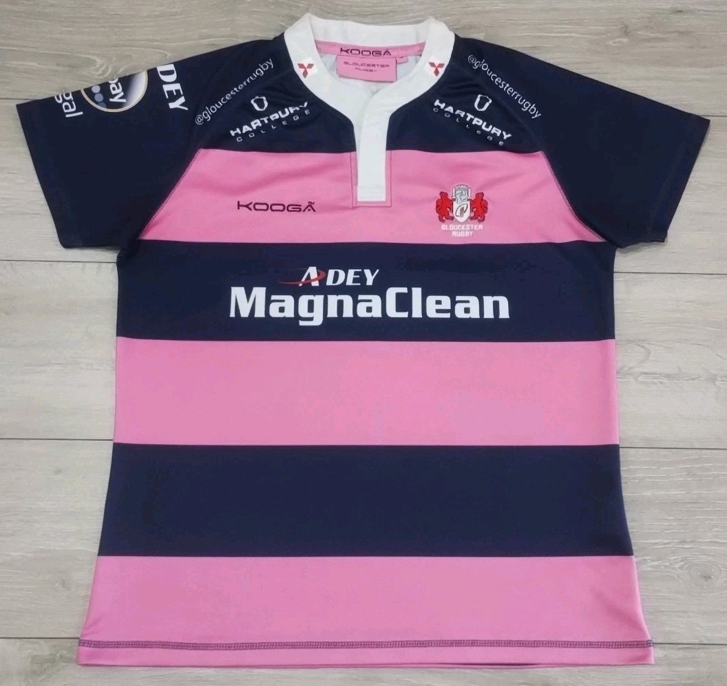 Gloucester Rugby Away Shirt 2013/2014 Kooga Womens 18 Jersey