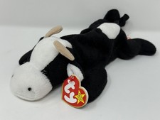 1994 TY Original Beanie Baby Daisy the Cow black and white beanie with tag NEW