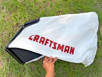 #ad #ad CRAFTSMAN MODEL 917 OEM 21quot; DUST BLOCKER EZ EMPTY GRASS CATCHER BAG WITH FRAME $79.99