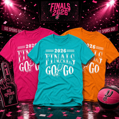 HOT TREND!!! NBA 2026 Finals Spurs Go Game T- Shirt Print Gildan
