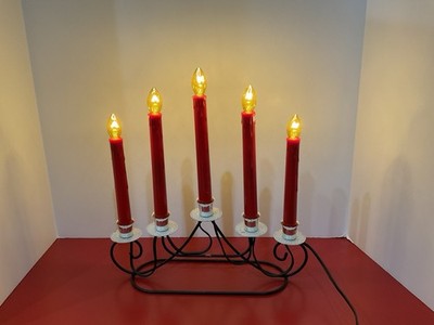 Vintage 1960s Paramount Candelabra  5 Candle Electric Christmas Light