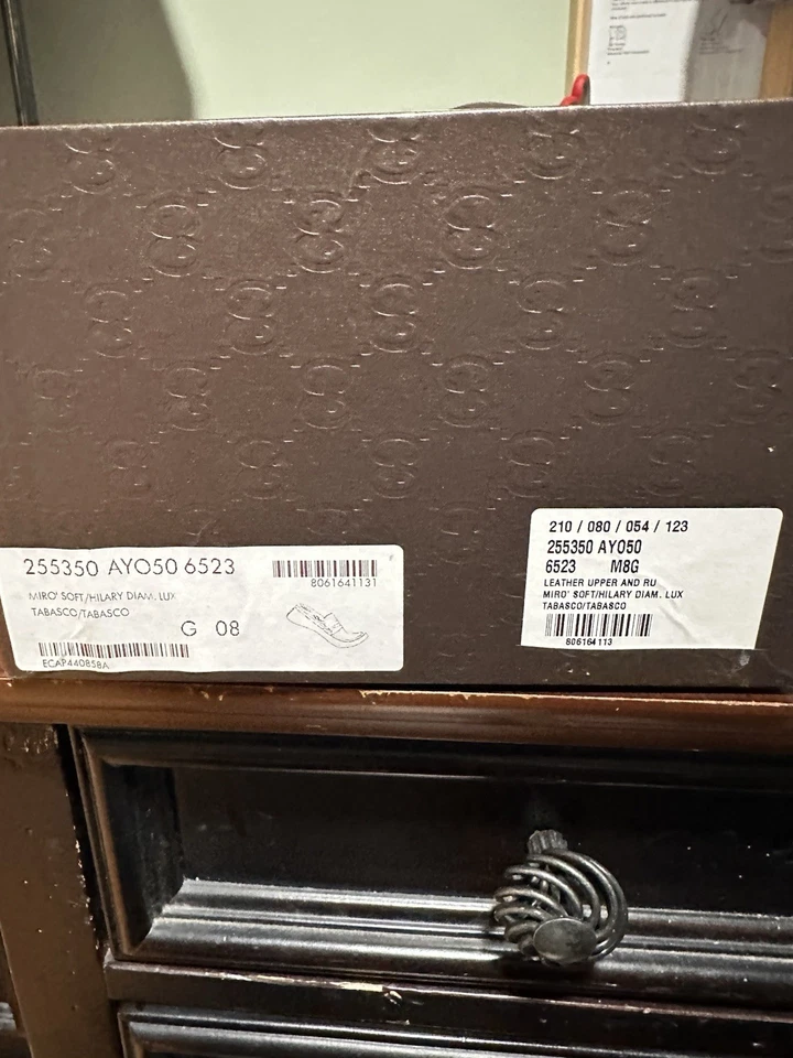 正品古驰 Tobasco 皮革男式乐福鞋 US8 EU41.5 GUCCI/UK7.5 — 第 4/4 张图片