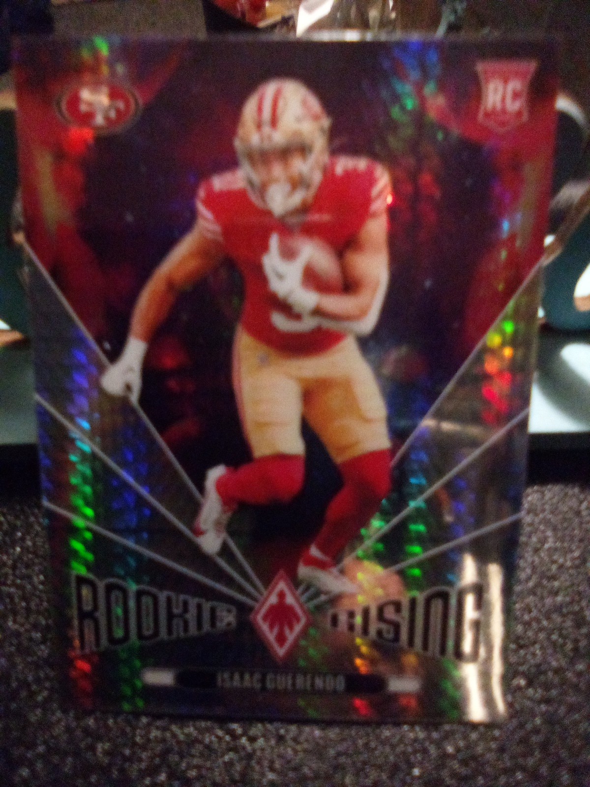 2024 Panini Phoenix Rookie Rising Isaac Guerendo Rookie Hyper Prizm