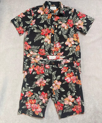 Ralph Lauren Denim & Supply Set Hawaii geblümt - Shirt M + Shorts Gr.32