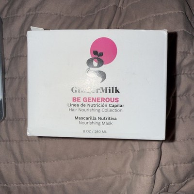 Ginger Milk Hair Mask Deep Conditioning Damaged Dry Hair Growth 8oz EXP 6/27