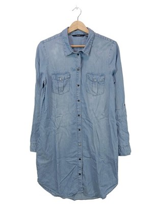 VERO MODA Jeanskleid Damen Kleid Gr. DE 38 blau Casual-Look