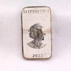 2022 Australia Dragon 1 oz .9999 Fine Silver Rectangular Dollar Coin Perth Mint