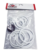 Genco One Two Three Pinball Machine Replacement Repair Rubber Ring Kit White