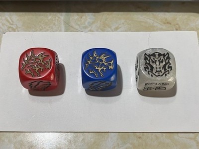 Dragon Dice Dragon Lord White Eldarim Red Blue Dragonkin Champion Gen Con Promo