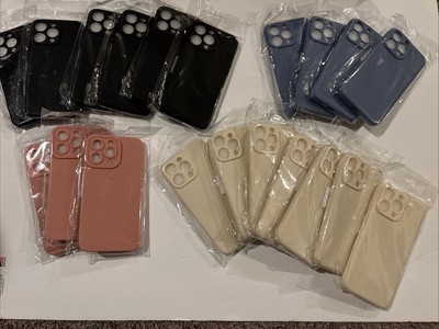 Lot Of 20 Mixed  iPhone 15 Pro Max Liquid Silicone Case Shockproof Soft Cover