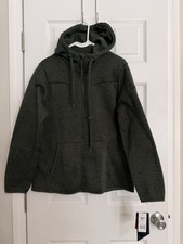 NWT Reebok Kids Thyme Hooded Full Zip Jacket Logo Zipper Size XL