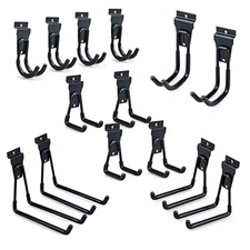 Slatwall Hooks, Slat Wall Accessories Multi Size Garage 14pcs Slatwall Hooks