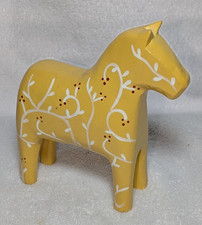 RARE SWEDISH DALARNA WOOD DALA HORSES 6-1/2  ...