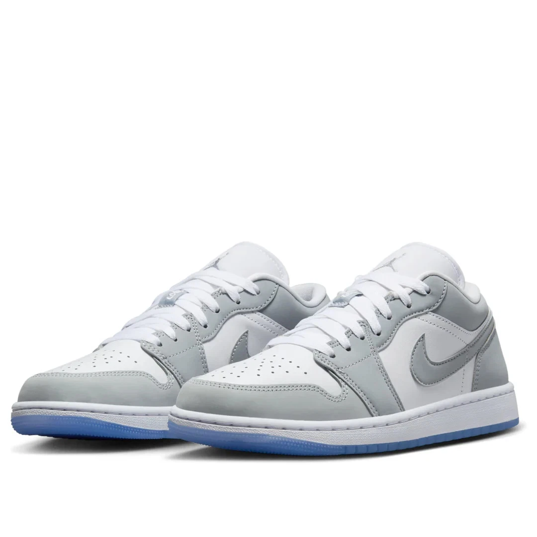 Jordan 1 Low White Wolf Grey W for sale - eBay