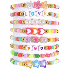 CHENSILAIYI Friendship Bracelet Set for Women  Girls - Colourful Style A