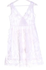 MAKENA LEI Spitzenkleid Damen Kleid Gr. DE 38 weiß Casual-Look