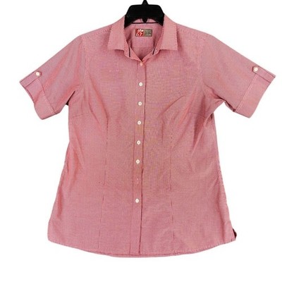 Chik-Fil-A Shirt Womens Large Button Up Employee Uniform Workwear Work Fast Food