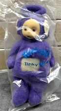 TELETUBBIES TINKY WINKY KIDS Plush Clip On Vintage 1999 Ragdoll Prod.