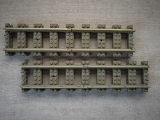 LEGO® World City 4515 Eisenbahn 9V Schienen 8x Gerade - Gebraucht