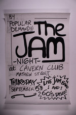 The Jam Night Cavern Club Poster Original Matthew Street Sept 5th Circa 1990s
