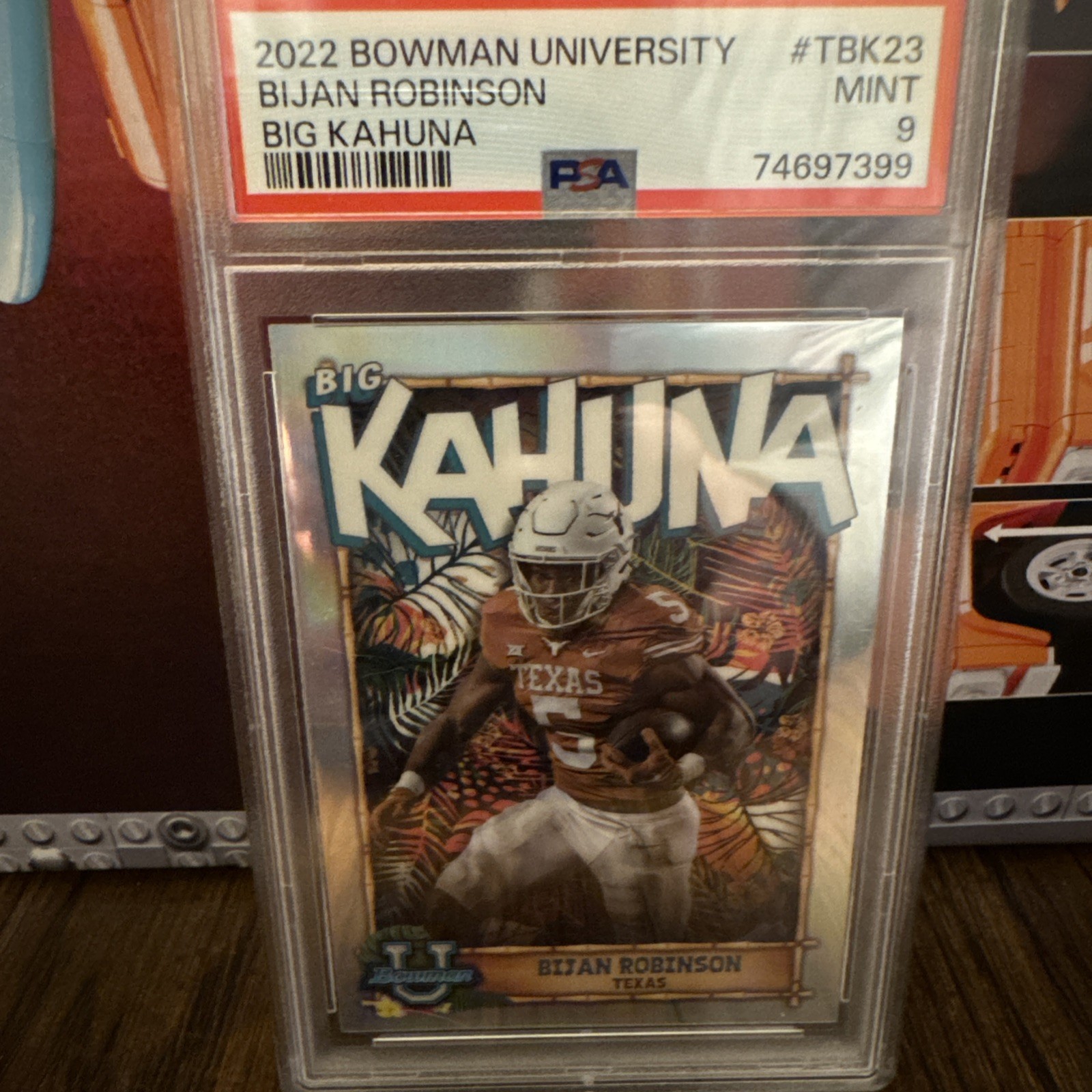 2022 Bowman University Chrome Bijan Robinson The Big Kahuna RC #TBK-23 Longhorns