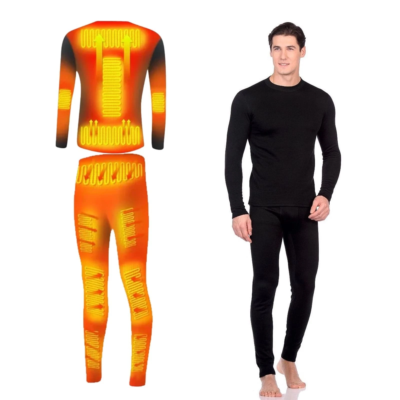 Electric Heated Underwear Set Fleece Lined Thermal Body Suit Men Winter Motor...
Opens in a new wind