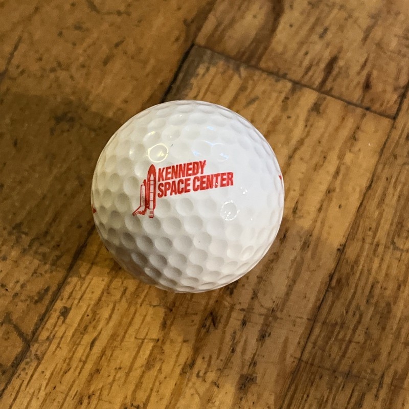 Kennedy Space Center Logo Golf Ball Red Logo SPALDING EUC